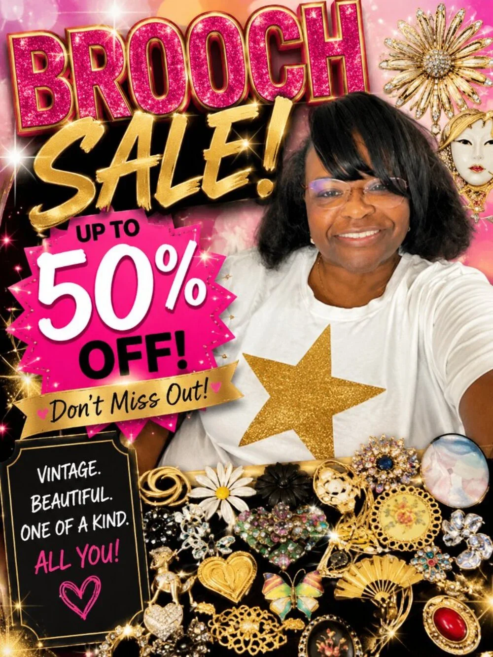 THURSDAY 9-18-26 2:00 pm EST BROOCH SALE UP TO 50% OFF SHOW